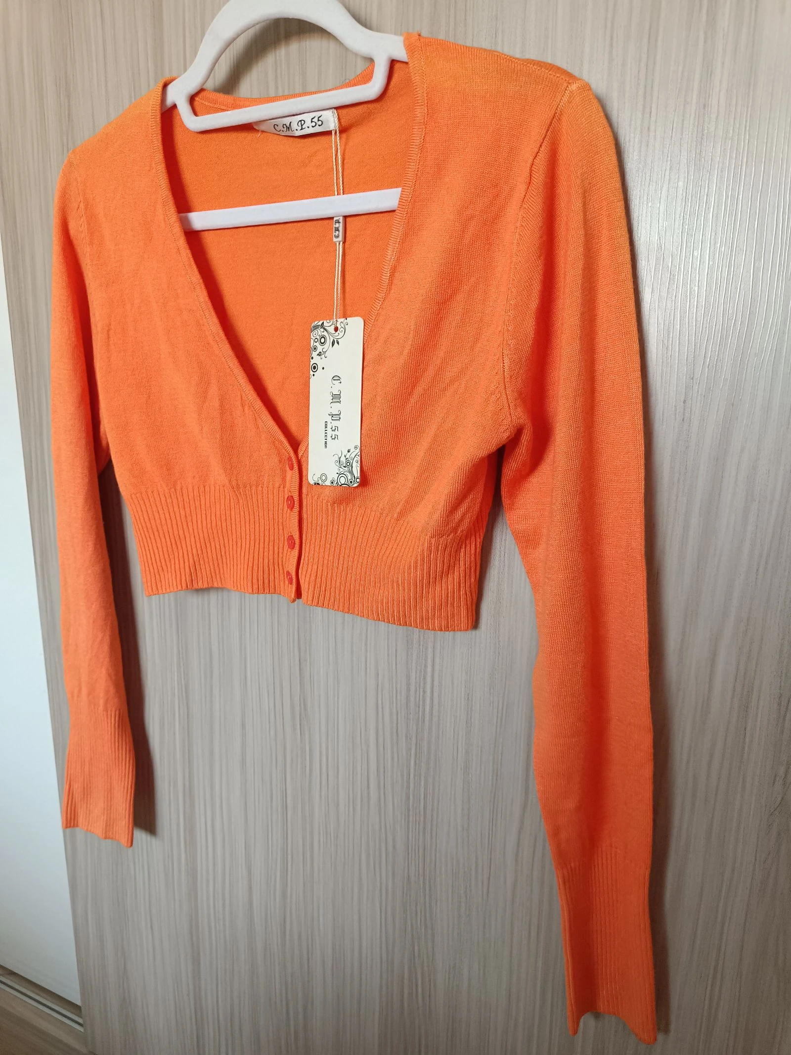 Cárdigan Cropped Naranja C.M.P. 55 nuevo con etiqueta 🍊 – photo 4